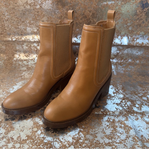 Bandolino Shoes - Bandolino Tan Leather Ankle Boots